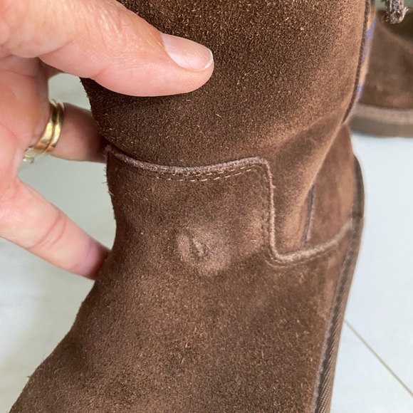 UGG Australia Cargo Suede Leather W/Sheepskin Lined Brown Boots S/N 1968 size 4 - Picture 7 of 16